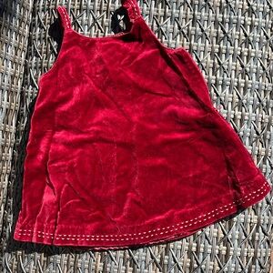Baby Gap Medium (6-12 months) Red Velvet Dress